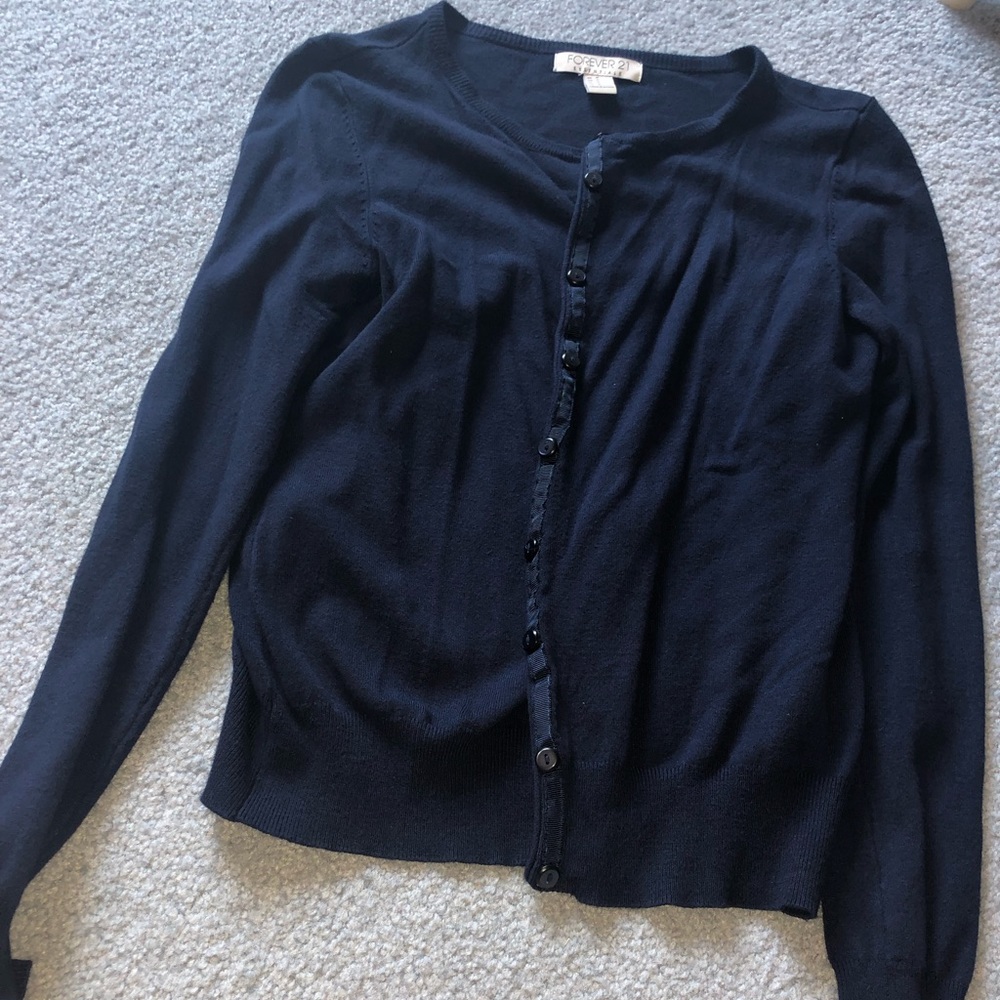 Forever21 Navy Cardigan